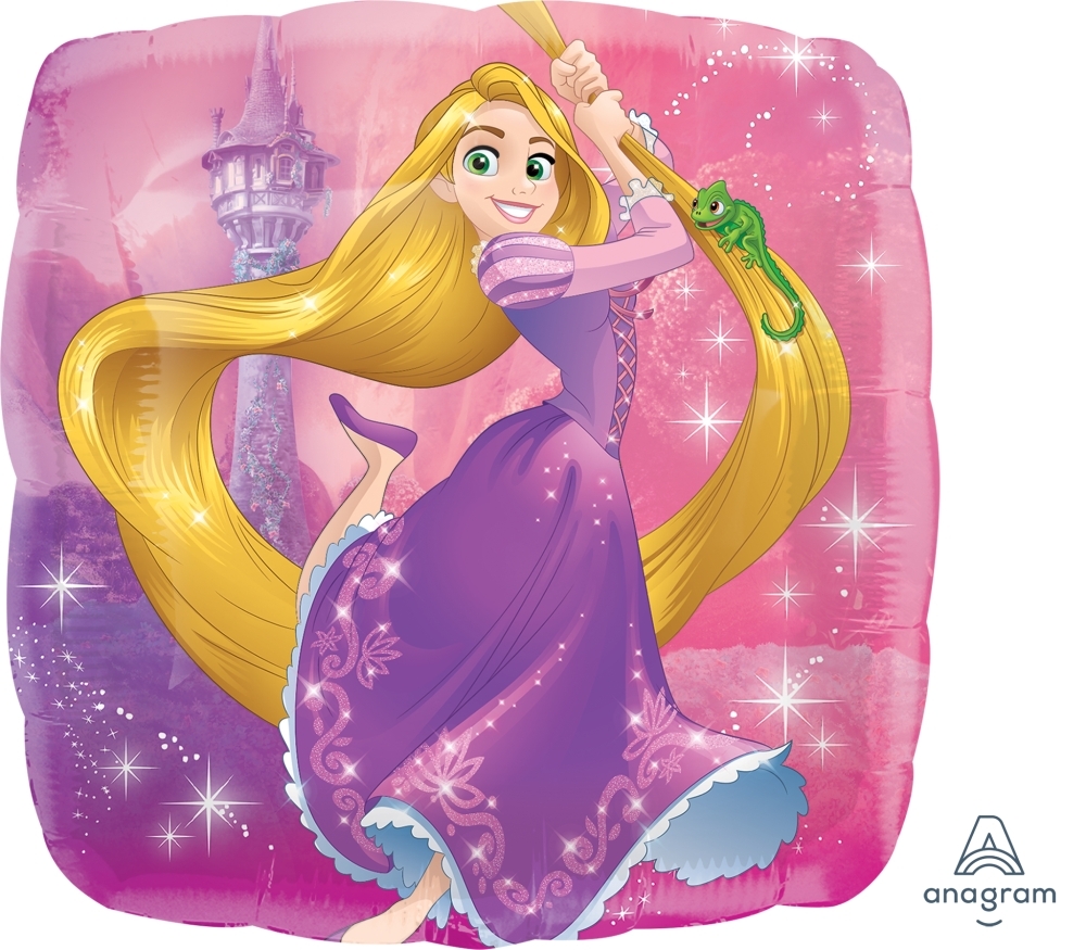 18" Foil - Rapunzel Power - Disney Princess balloon