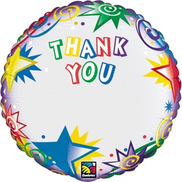 18" Foil - Thank You - "Add Your Name", letters sold separately balloon