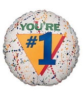 18" Foil - You're #1 balloon