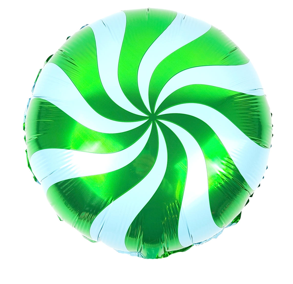 18" Green Candy Swirl balloon