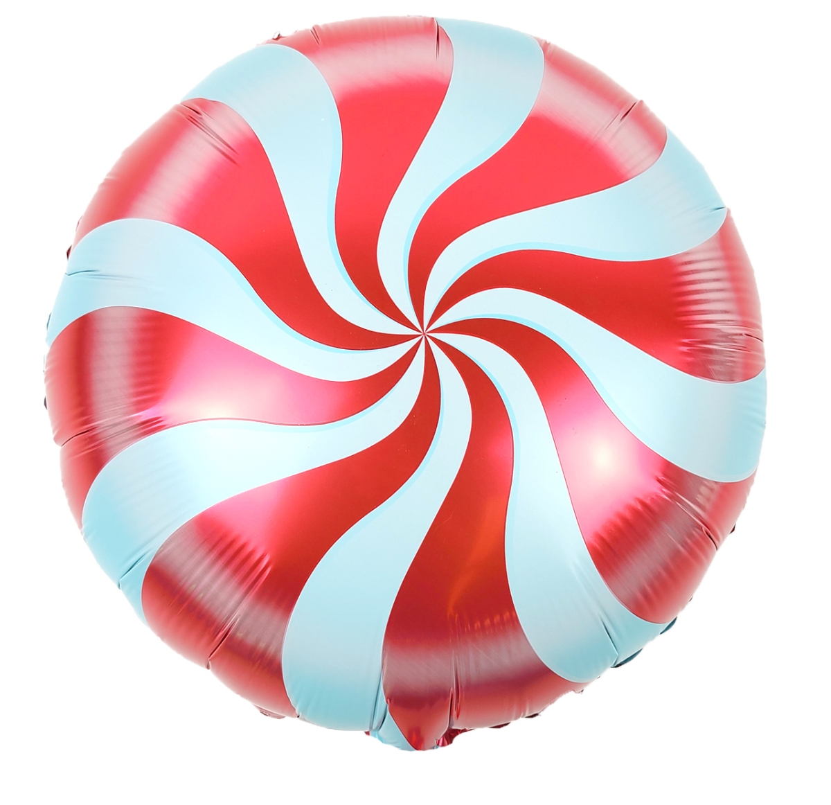 18" Red Candy Swirl balloon