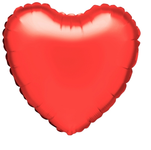 18" Metallic Red Heart balloon