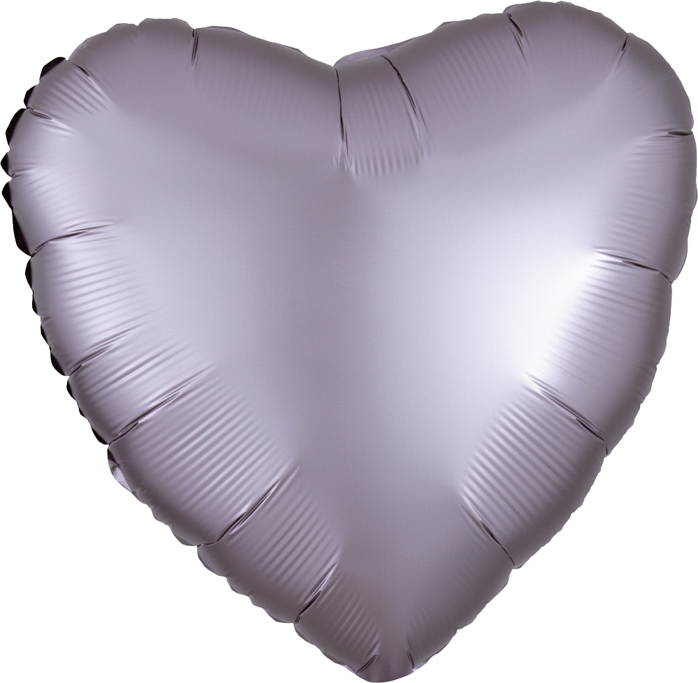 18" Satin Luxe Greige Heart balloon