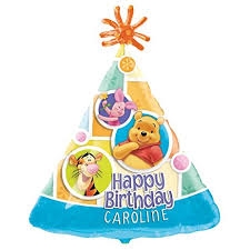 18" Shape Personalized Birthday Winnie the Pooh & Friends balloon