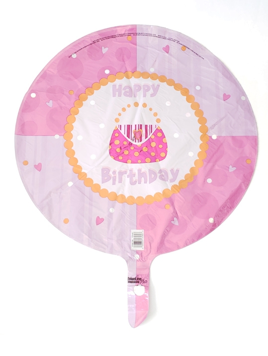18" VLP Birthday Girl Purse balloon