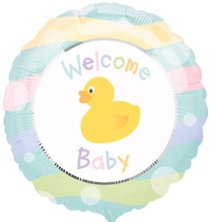18" VLP Welcome Baby balloon
