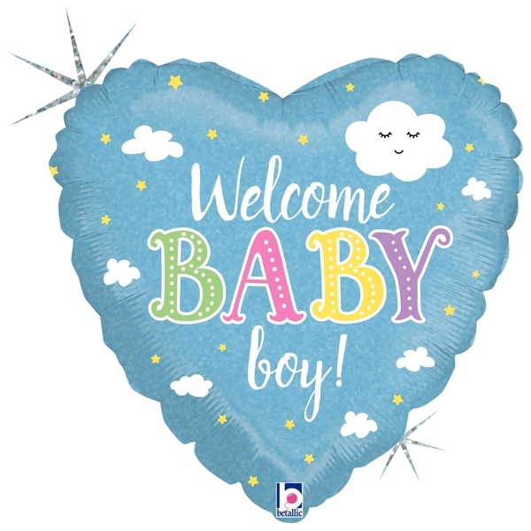 18" Welcome Baby Boy balloon