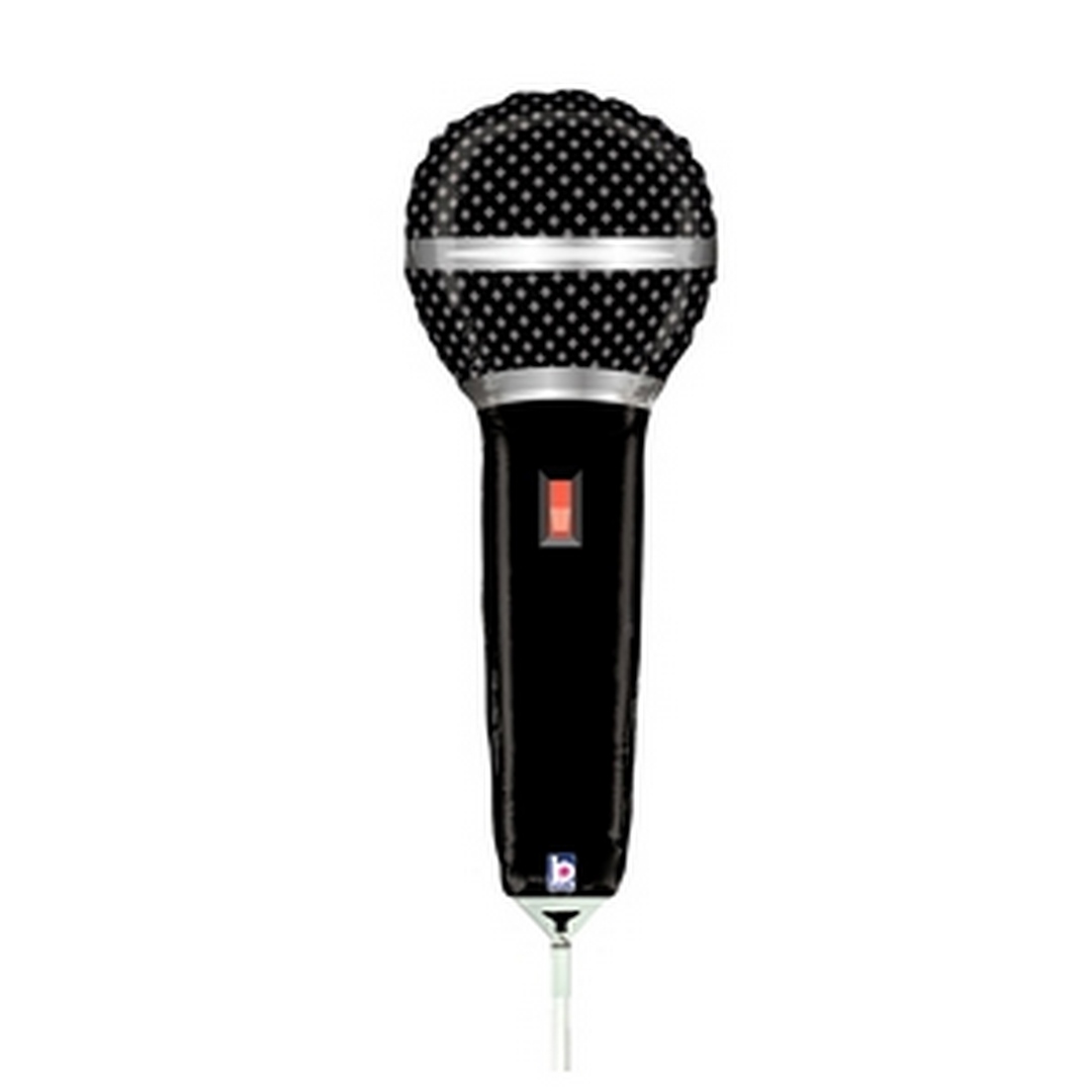 14" Mini Air Shape Microphone Airfill Heat Seal Required balloon
