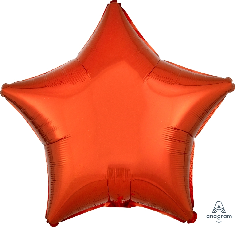 19" Foil Star - Orange balloon