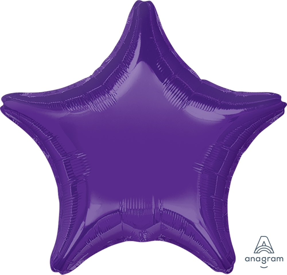 19" Foil Star - Purple balloon