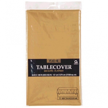 (1) Tablecover Rect 54" x 108" - Gold*