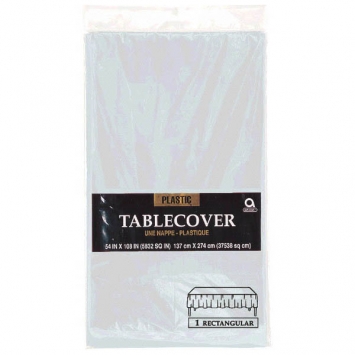 (1) Tablecover Rect 54" x 108" - Silver*