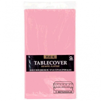 (1) Tablecover Rect 54"x108" New Pink*