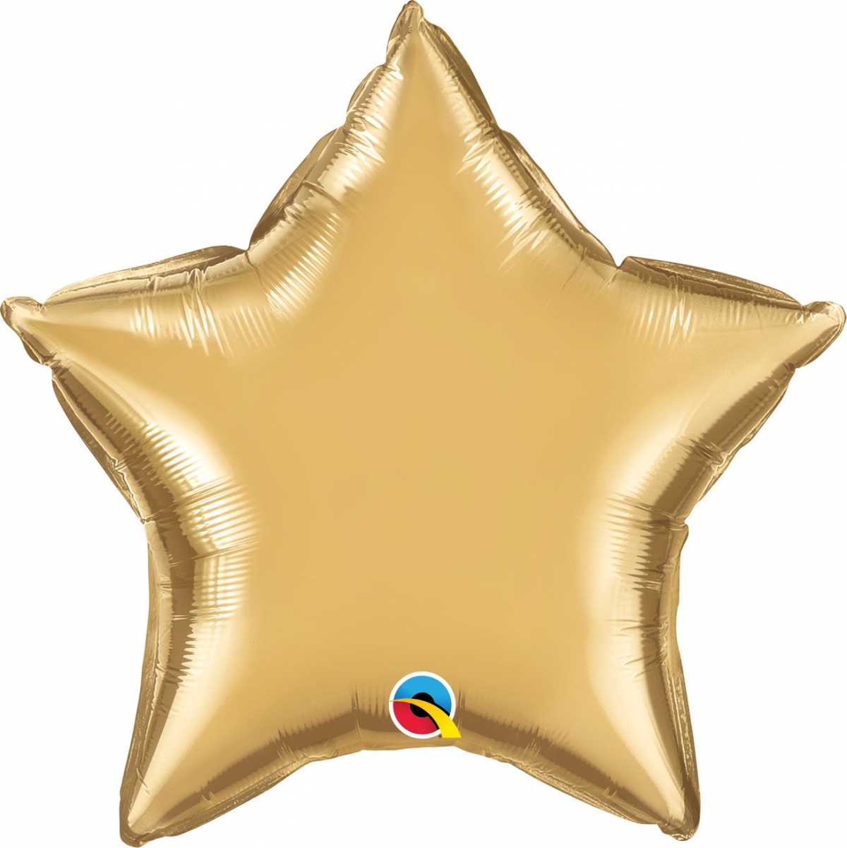 20" Foil Chrome Gold Star balloon