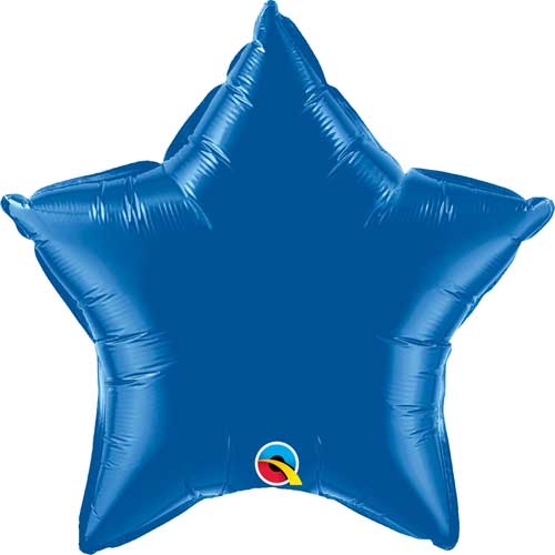 20" Foil Dark Blue Star balloon