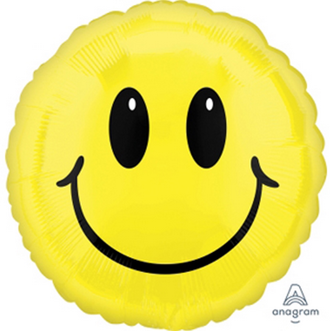 18" Foil - Emoticon Smile balloon *unpackaged