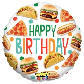 21" Mighty Food Birthday Balloon