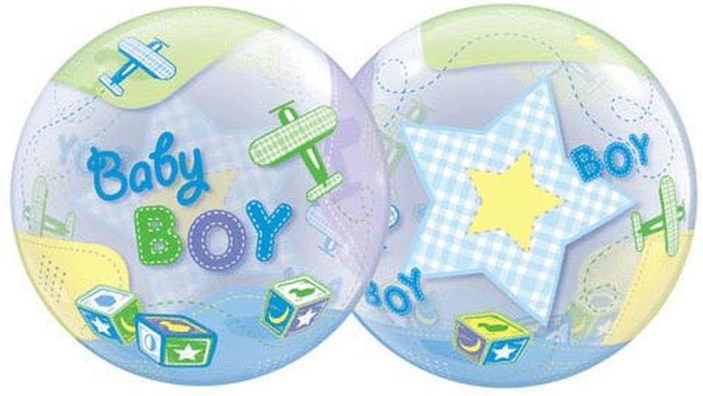 22" Bubble - Baby Boy Airplanes