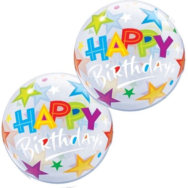 22" Bubble - Happy Birthday Brilliant Stars