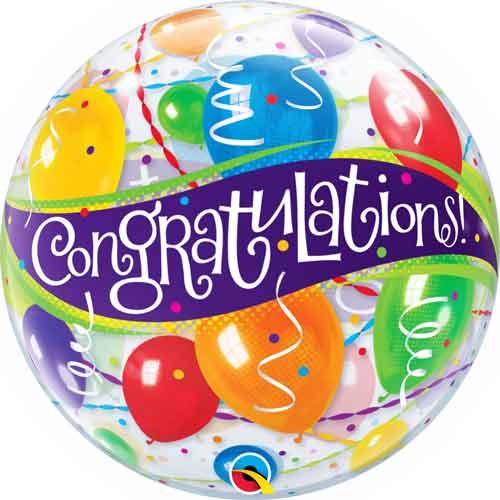 22" Bubble - Congratulations Balloon