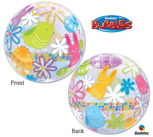 22" Bubble - Easter Bunny and Eggs