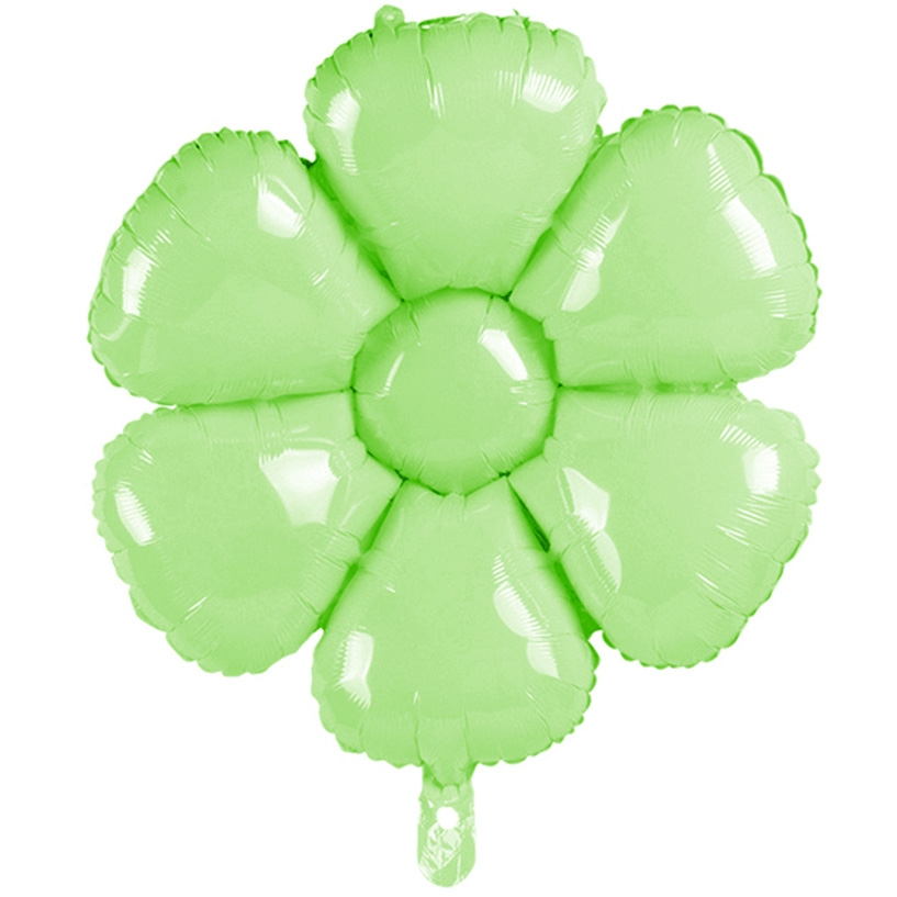 22" Daisy Flower Lime Green Balloon Air-Fill unpacked