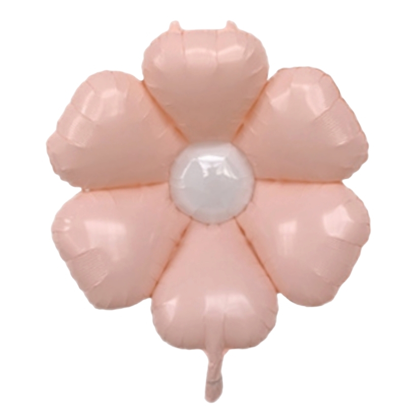 22" Daisy Flower Pastel Pink Balloon Air-Fill Self-Sealing unpacked