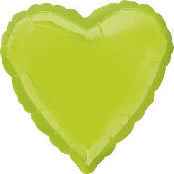 18" Foil Heart - Kiwi Green balloon