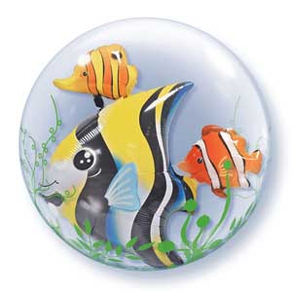 24" Dble Bubble - Seaweed Tropical Fish