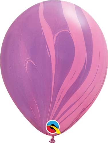 (25) 11" Pink Violet - Super Agate balloons