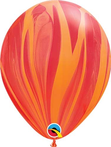 (25) 11" Red Orange - Super Agate balloons