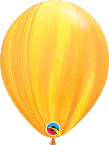 (25) 11" Yellow/Orange - Super Agate balloons