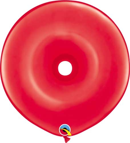 (25) 16" Donut Red balloons