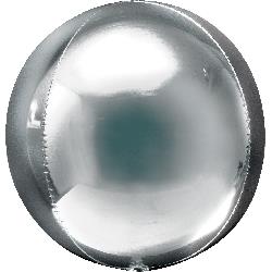 ORBZ Silver 15"x16" balloon