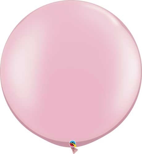 Q (2) 30" Pearl Pink - 36" est balloons