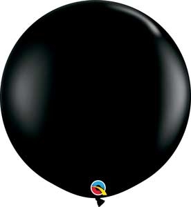 Q (2) 36" Fashion Onyx Black balloons