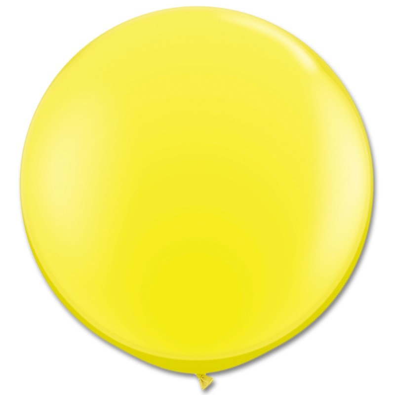 Q (2) 36" Jewel Citrine Yellow balloons
