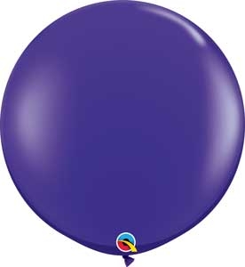 Q (2) 36" Jewel Quartz Purple balloons