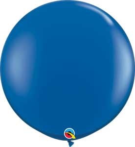 Q (2) 36" Jewel Sapphire Blue balloons