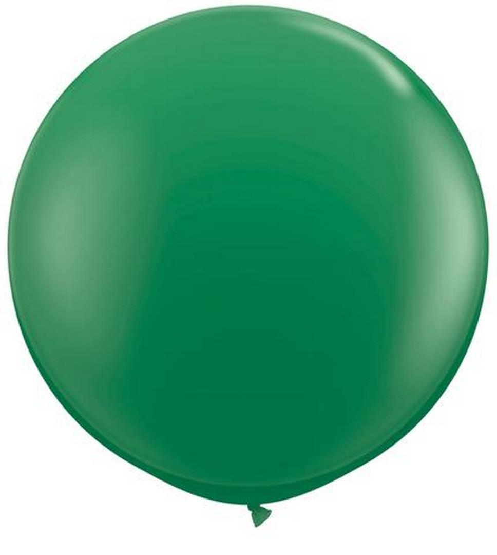 Q (2) 36" Standard Green balloons