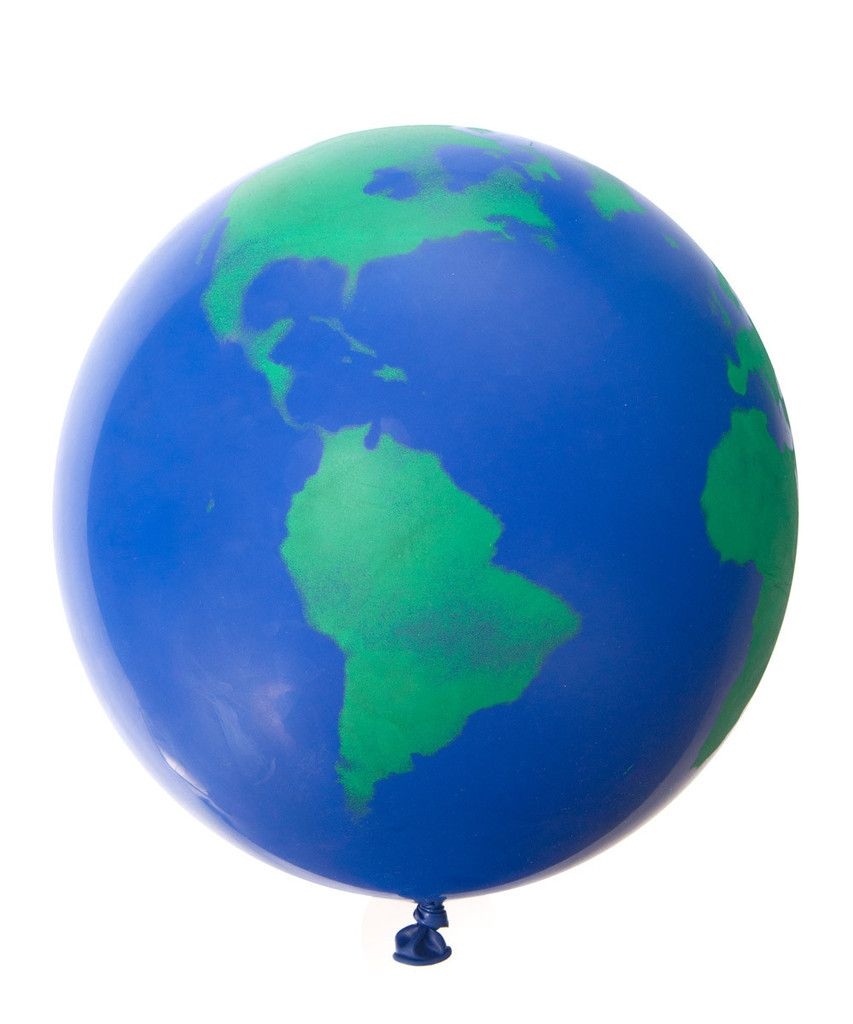 (2) 3ft Globe - Dark Blue - 36" balloons