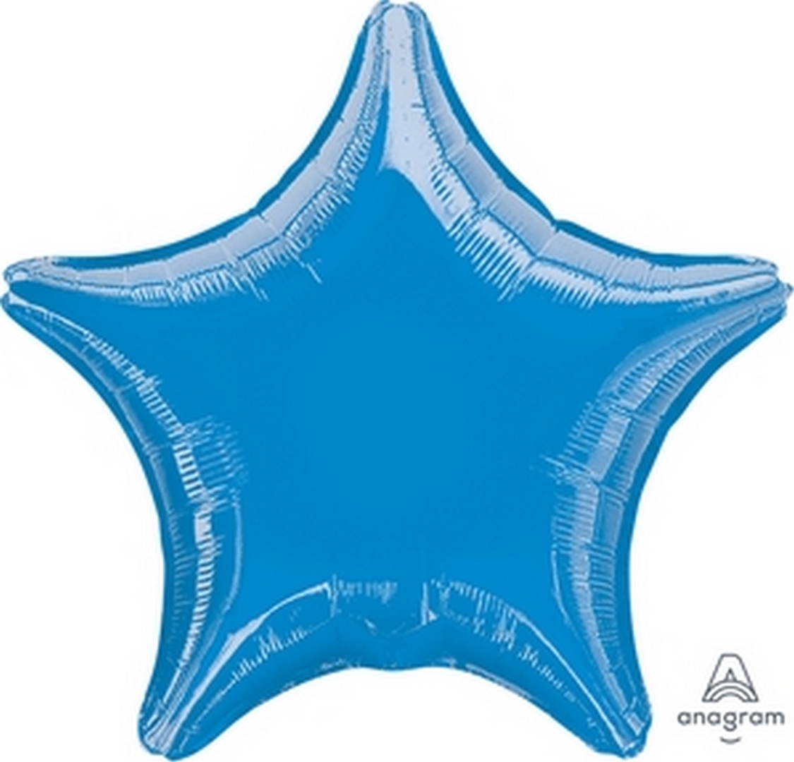 19" Foil Star - Metallic Blue balloon