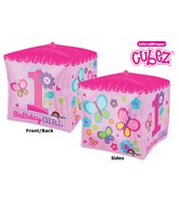 Cubez 1st Birthday Girl balloon