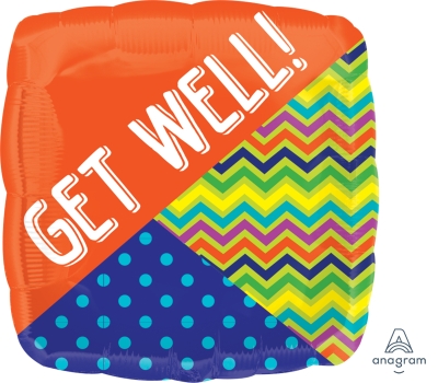 18" Foil - Get Well Wishes balloon