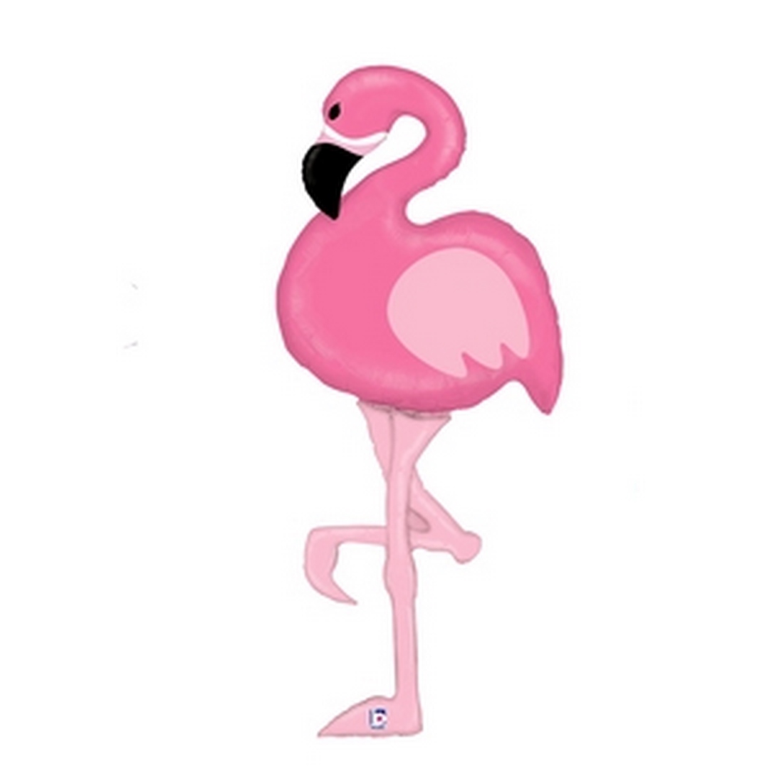 60" Supershape Special Delivery Flamingo balloon