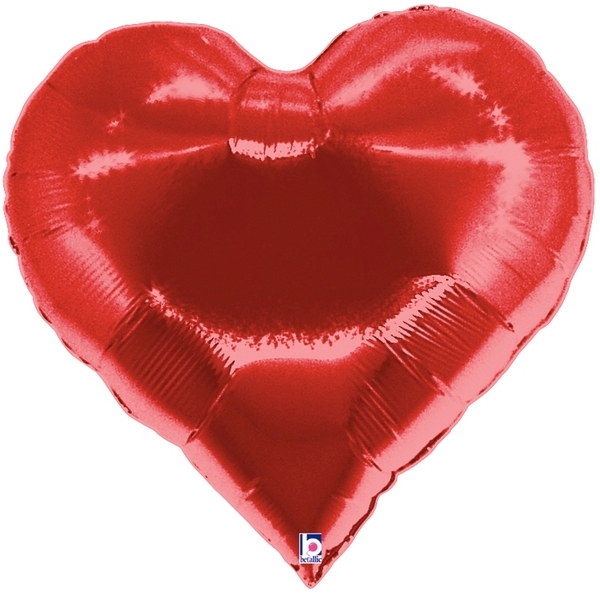 35" Super Shape B - Casino Heart - Red balloon