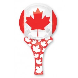 Foil Canada Flag with Holder Self-Sealing Air-Fill