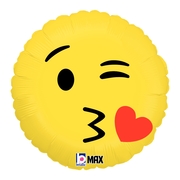 BET 18" Foil Emoji Kiss balloon
