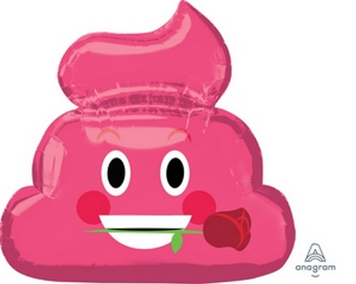 Emoji Emoticon Pink Poop balloon