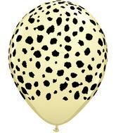 (50) 11" Cheetah Spots - Ivory balloons